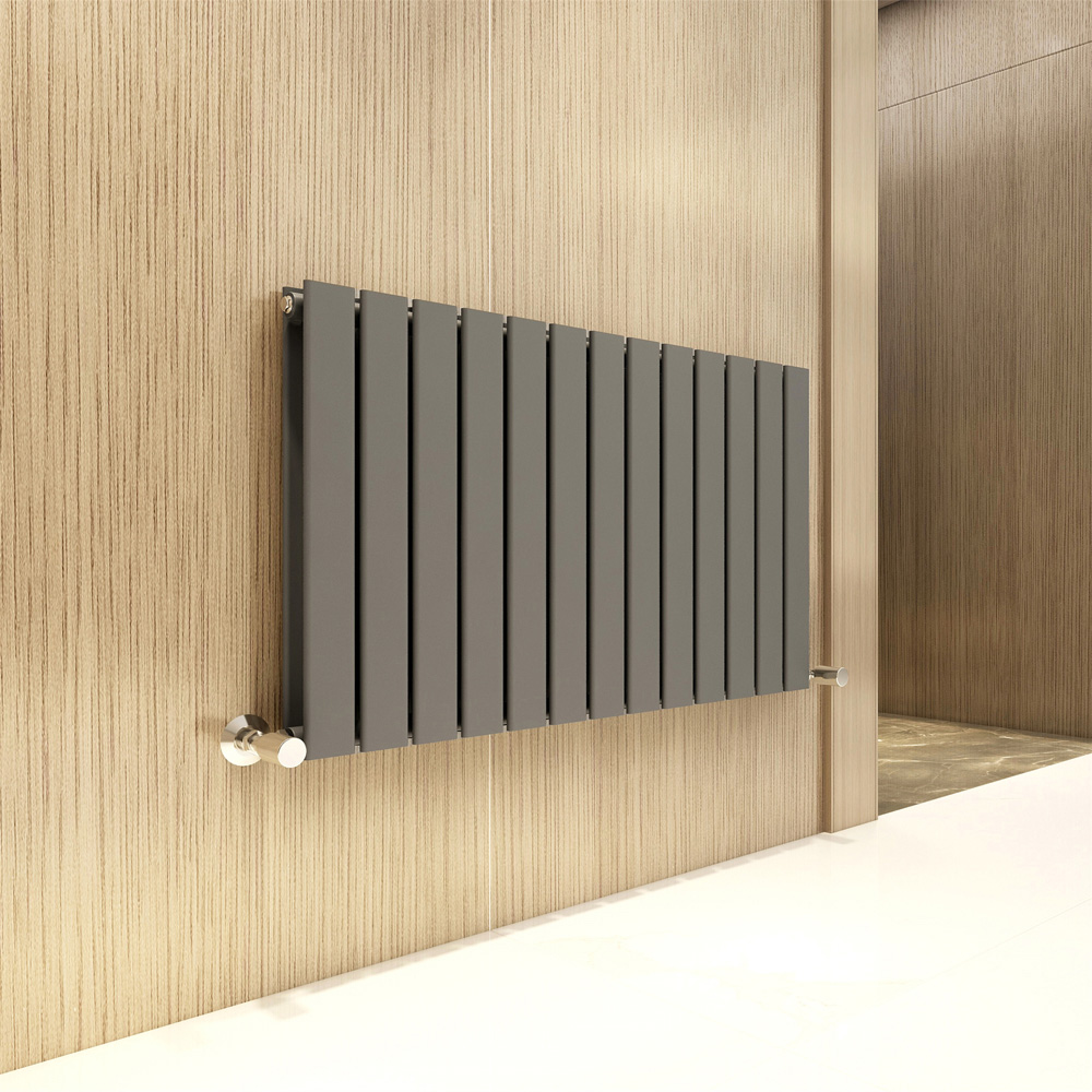 Anthracite 5996 BTU Double Flat Panel Vertical Column Radiator 600 x 884mm Image 2