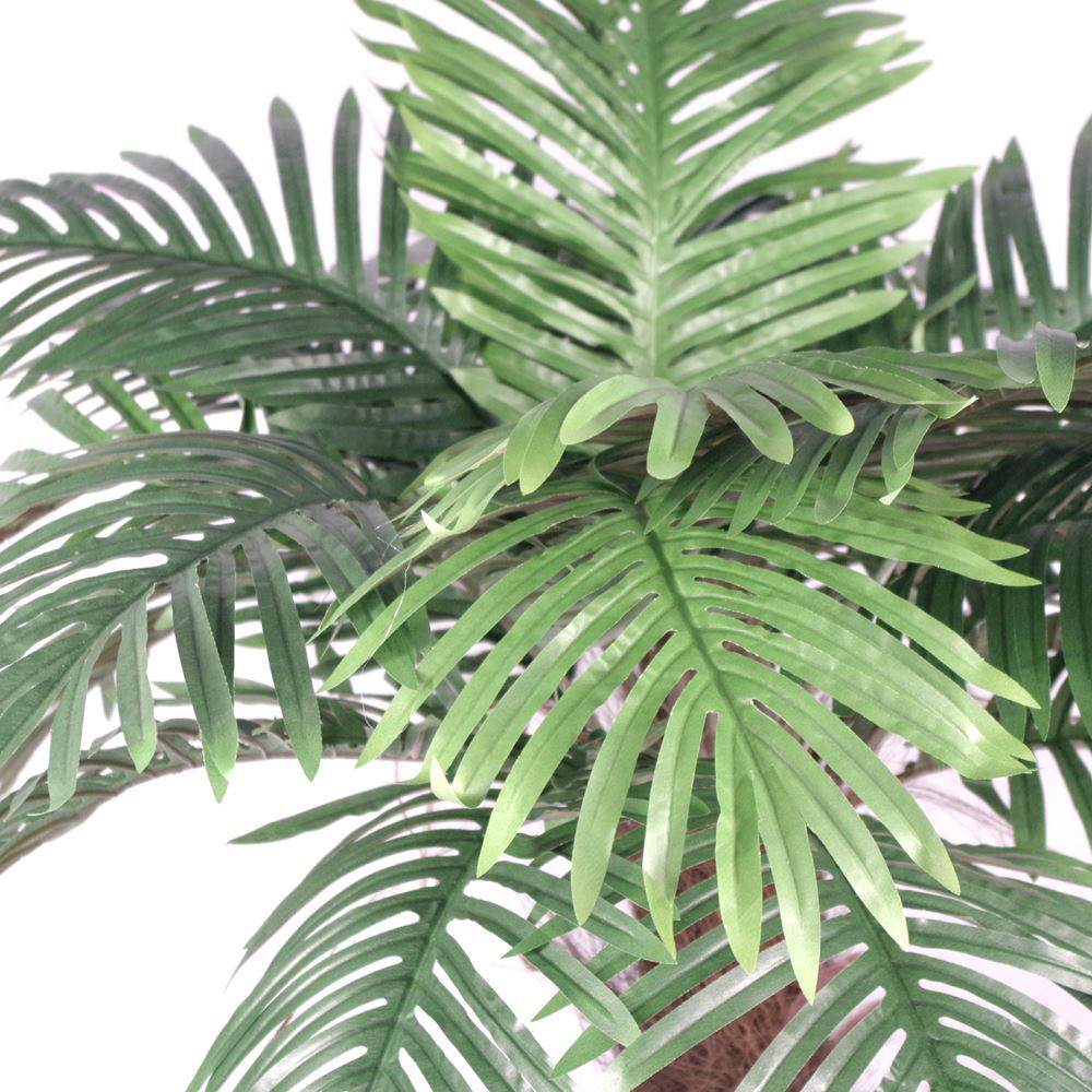 Leaf Brown Trunk Princess Palm Artificial Tree Pot 3.2ft Image 4