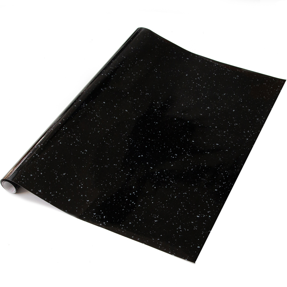 d-c-fix Granite Quartz Black Sticky Back Plastic Vinyl Wrap Film 67.5cm x 10m Image 2