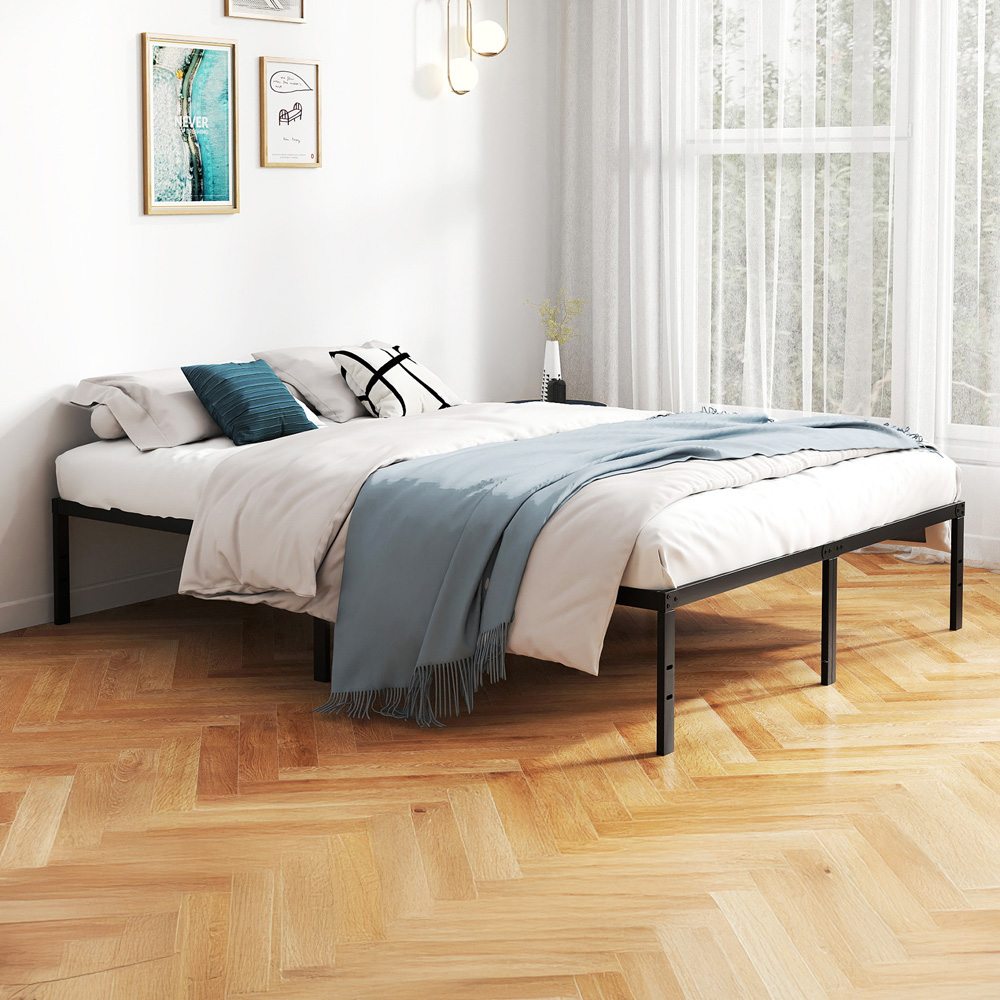 Costway King Size Heavy Duty Metal Platform Bed Frame Image 1