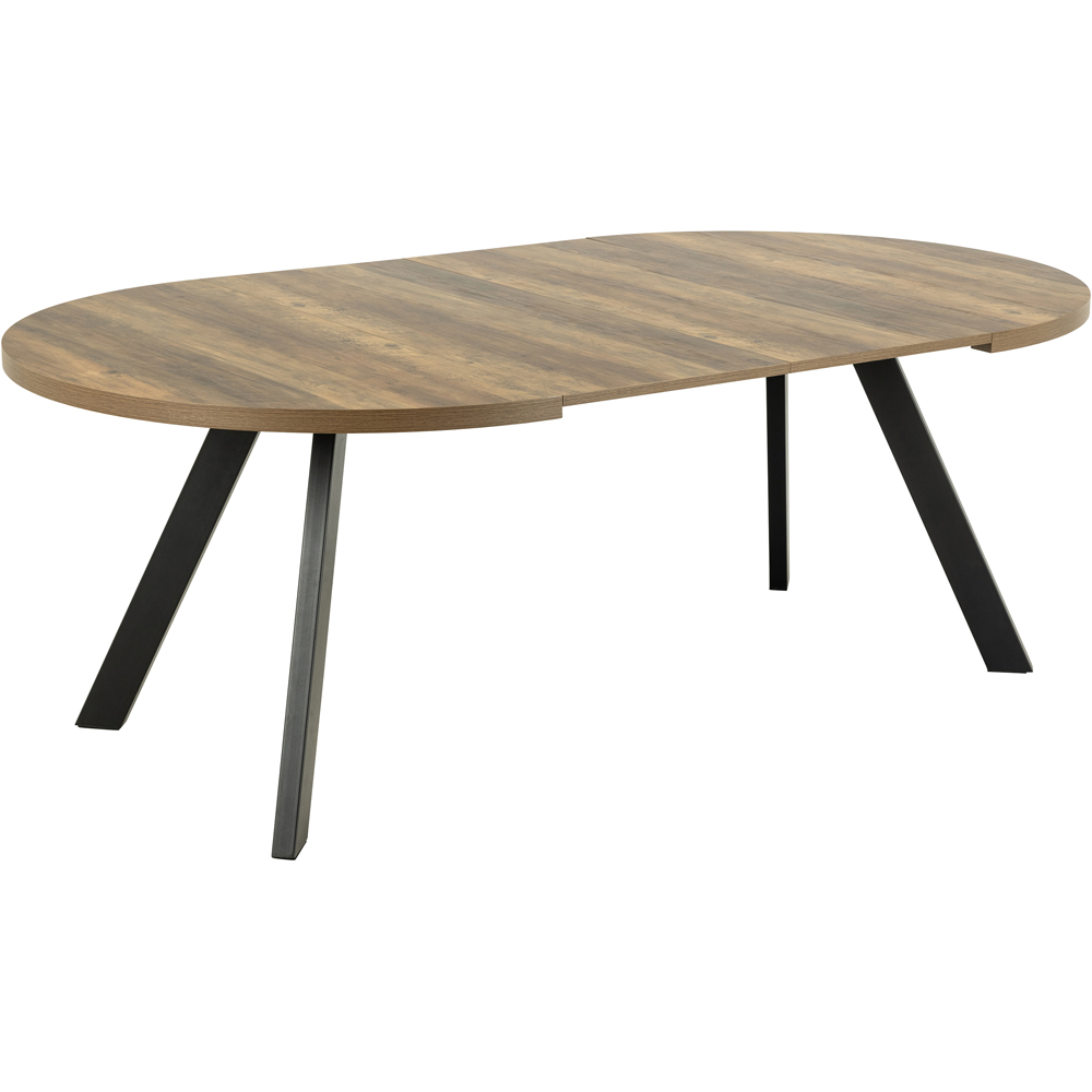 Florence Zalida 8 Seater Round Dining Table Oak Image 4