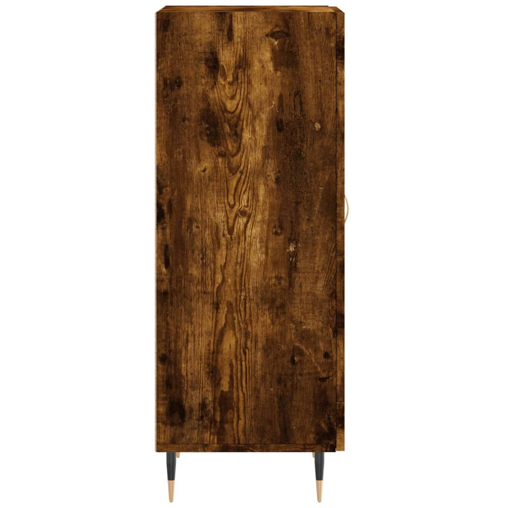 vidaXL 2 Door 3 Shelf Black and Brown Sideboard Image 7