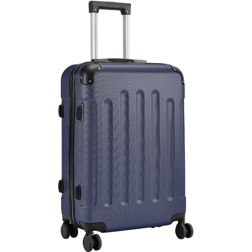 H&O Direct Medium Blue ABS Hardshell Suitcase Image 1