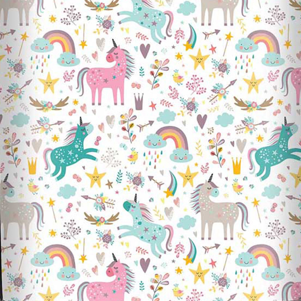 Warren Reed Designer Small Unicorn and Rainbows Suitcase Image 3