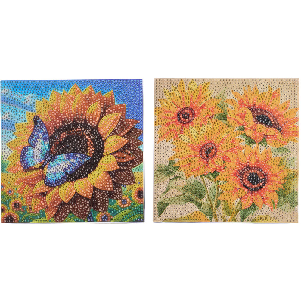 Pack of 2 Crystal Sunflower Canvas Set Image 4