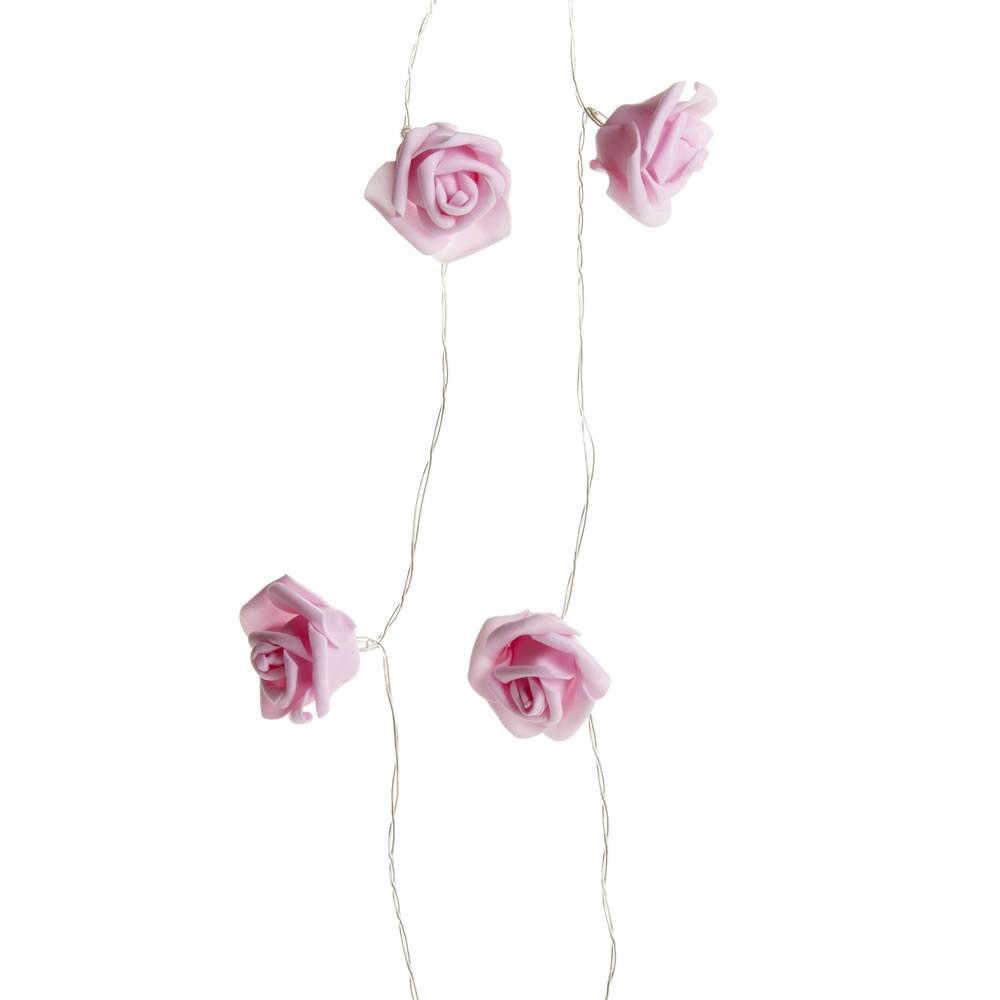Wilko Rose String Lights Pink Image 1