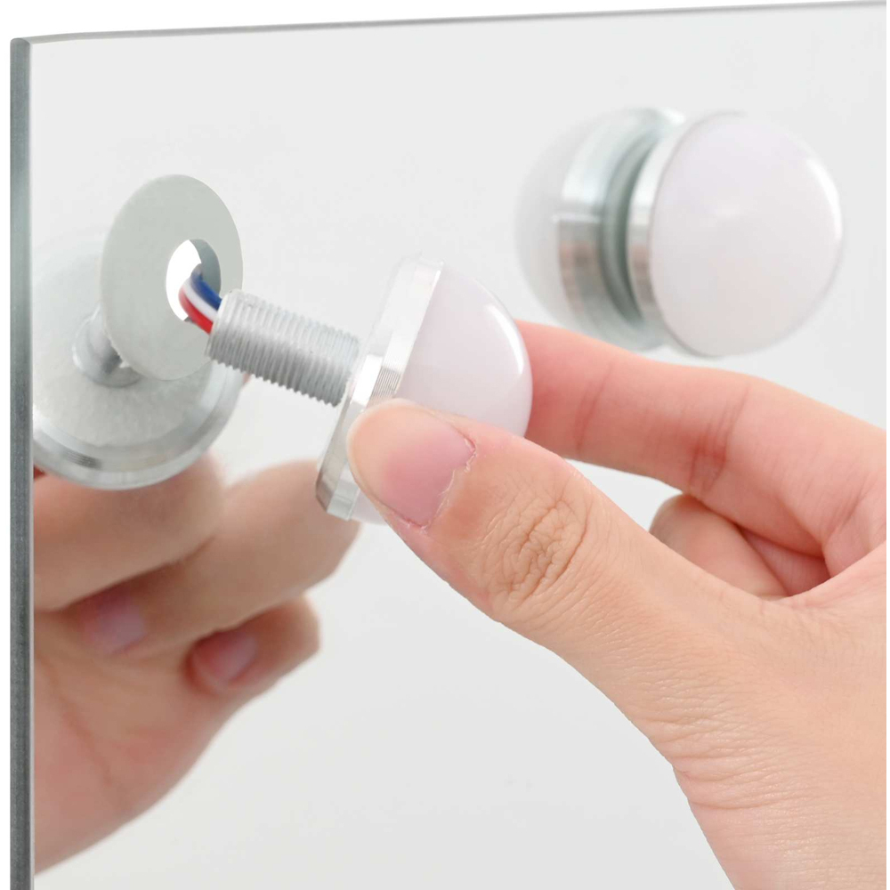 vidaXL LED White Vanity Mirror 80 x 10 x 52.5cm Image 8