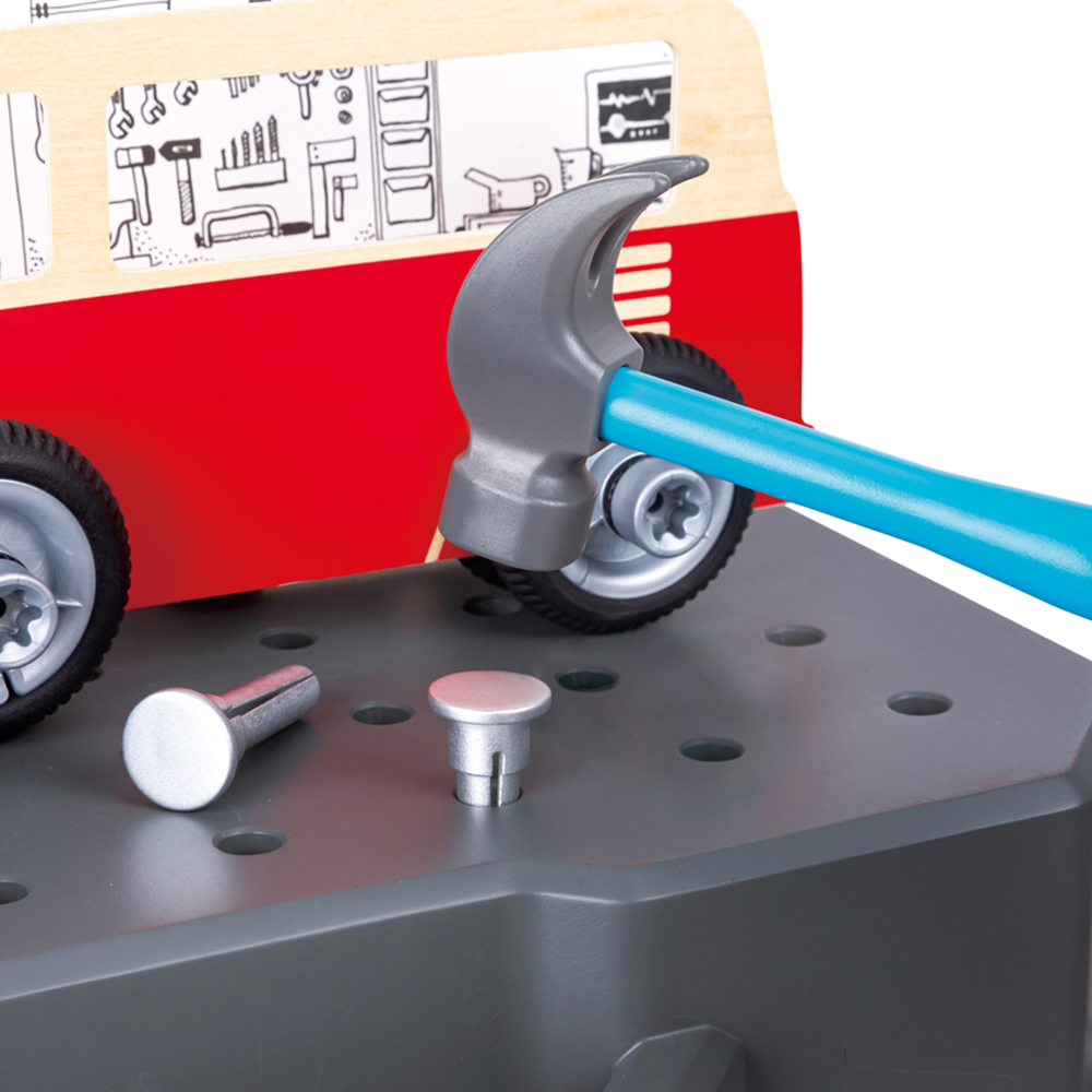 Hape Vehicle Service and Repair Workbench Play Set Image 6