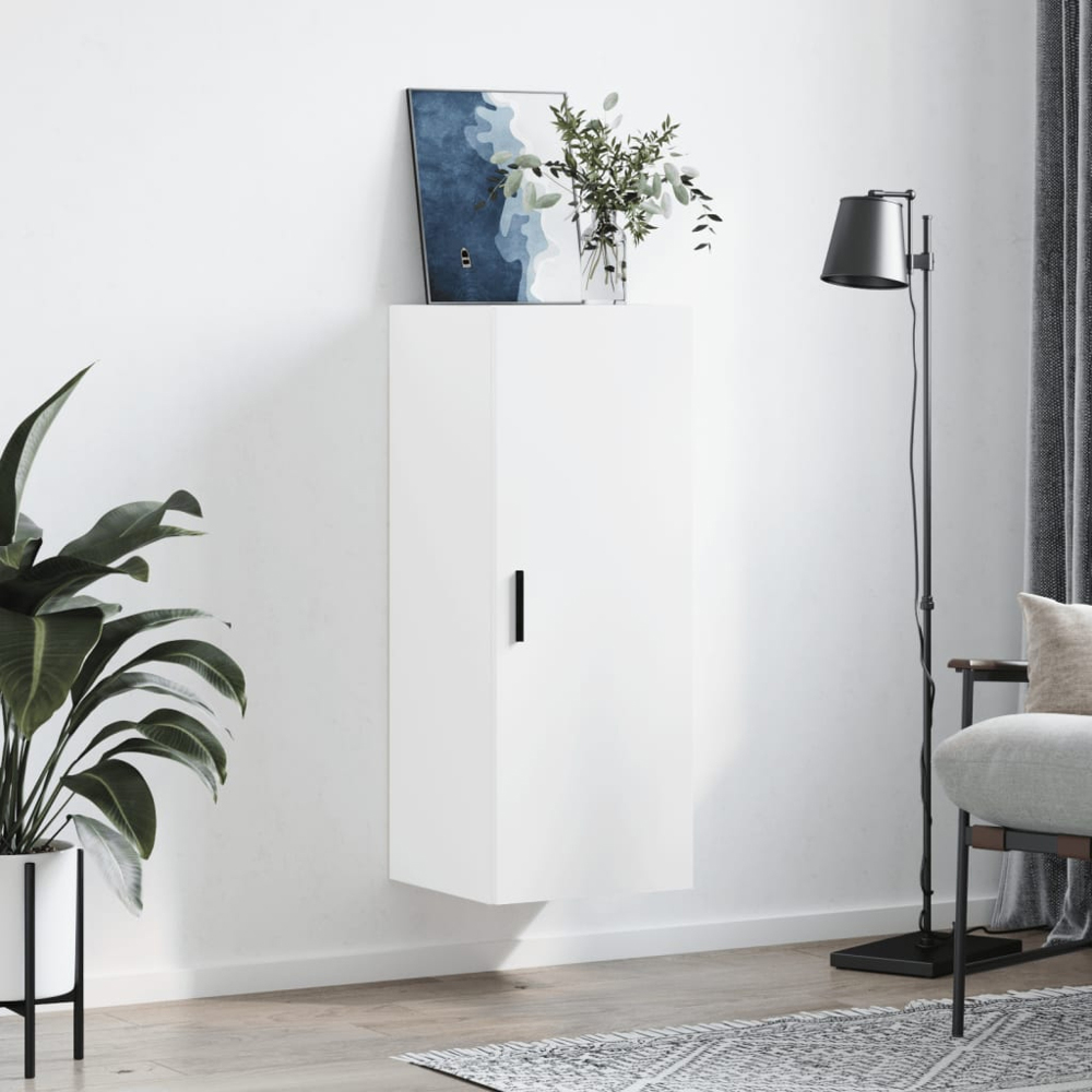 vidaXL Single Door White Wall Mounted Cabinet Image 3