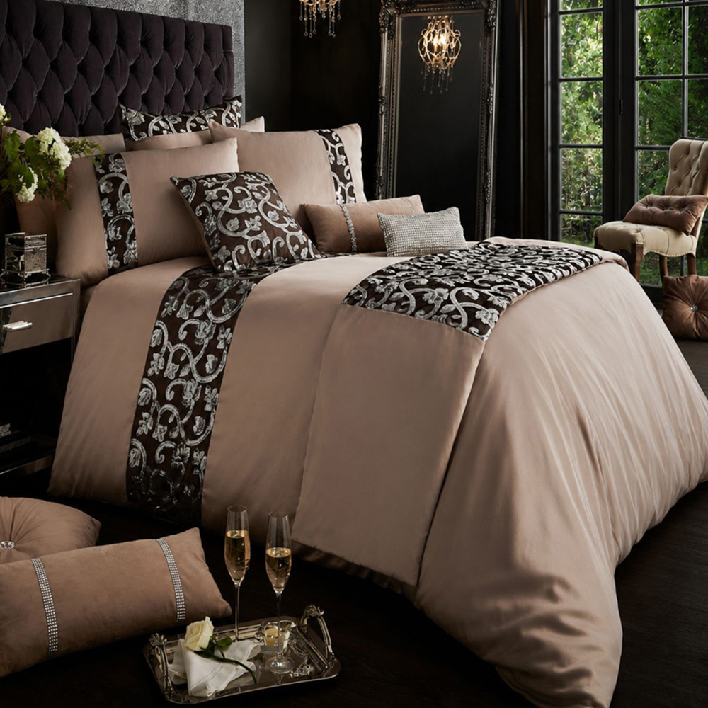 Smart Living Double Chambray Silver Katie Duvet Cover Set Image 1