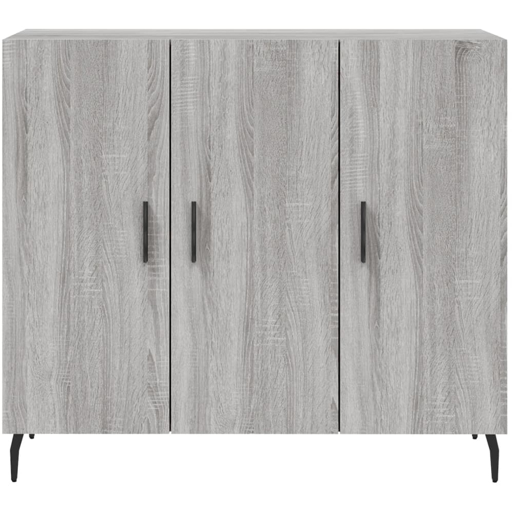 vidaXL 3 Door Grey Sonoma Sideboard Image 6