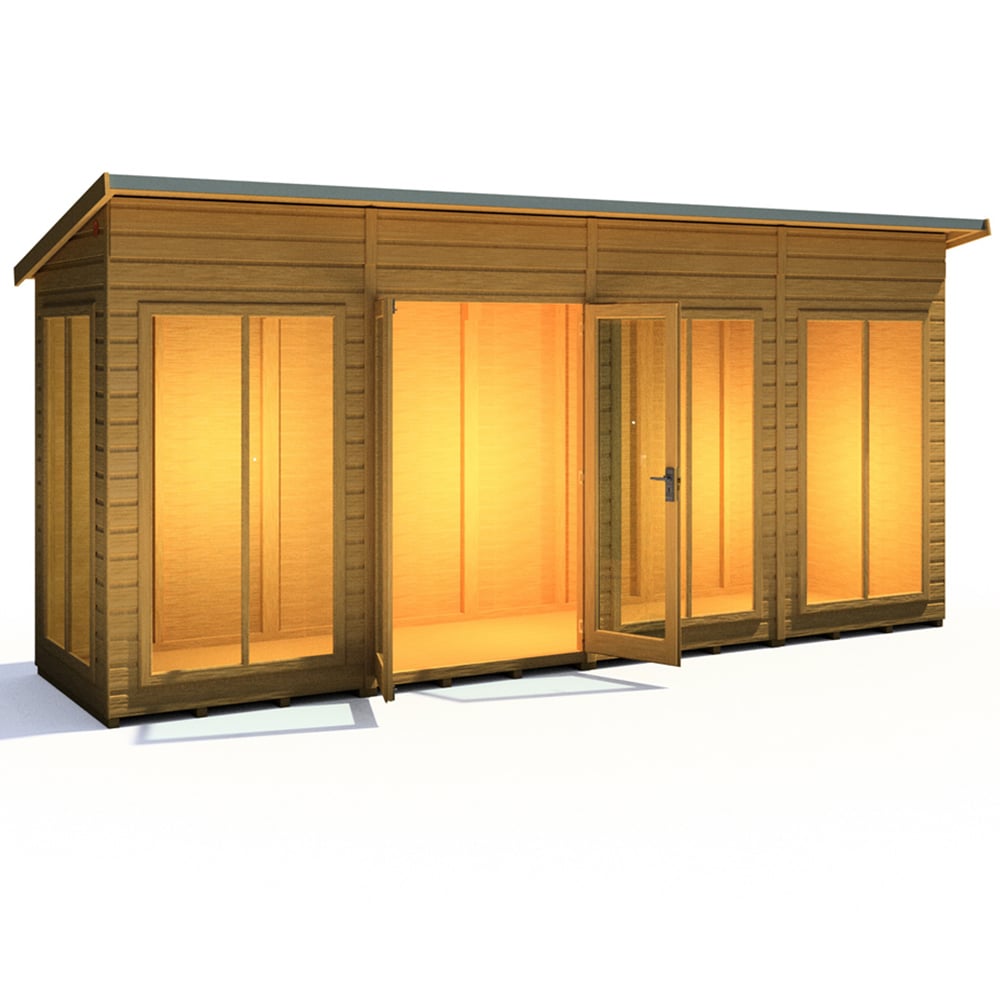 Shire Lela 16 x 4ft Double Door Summerhouse Image 4