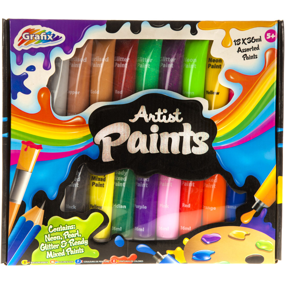 Grafix Multi Colour Artists Paint Set Image