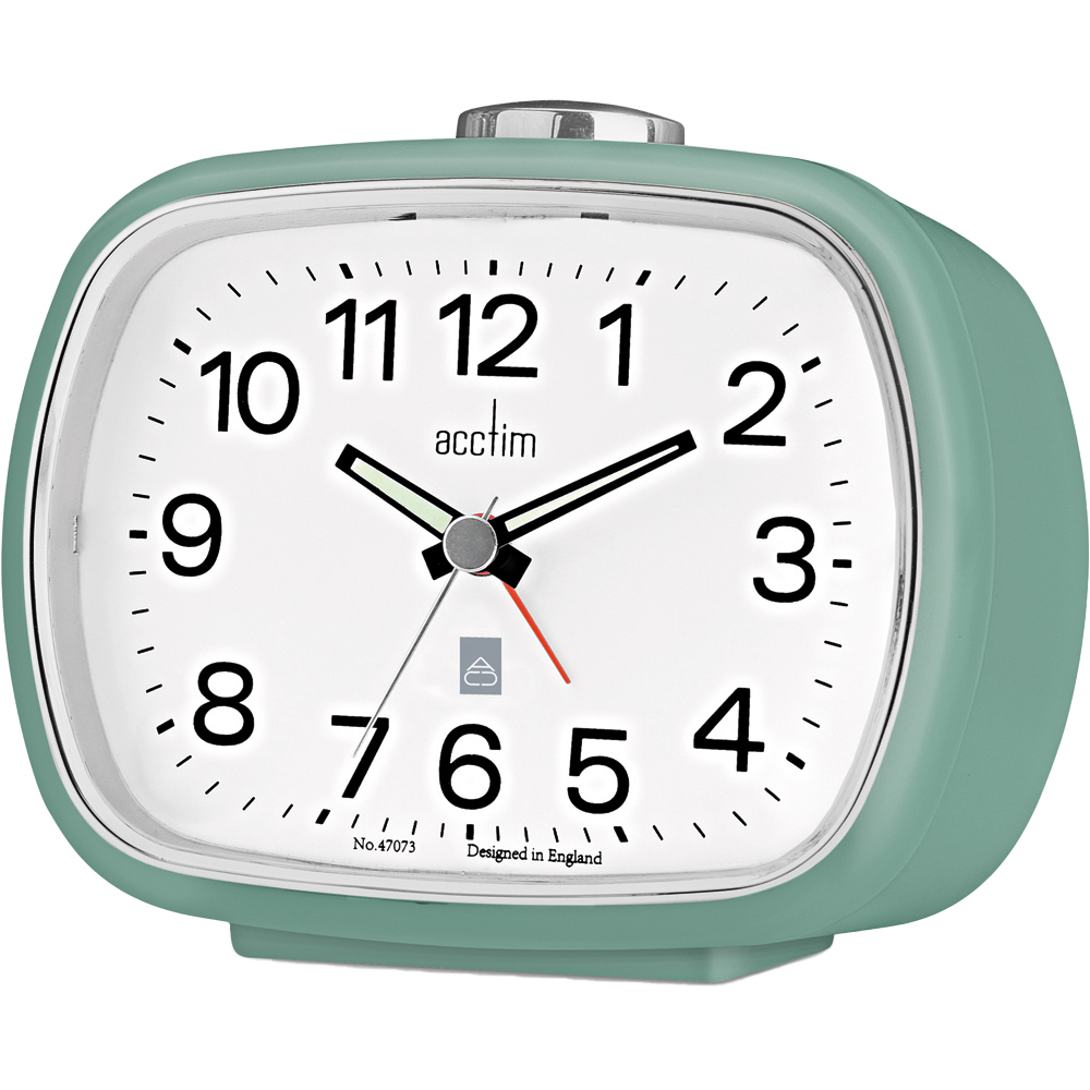 Acctim Camille Sage Alarm Clock 9cm Image 2