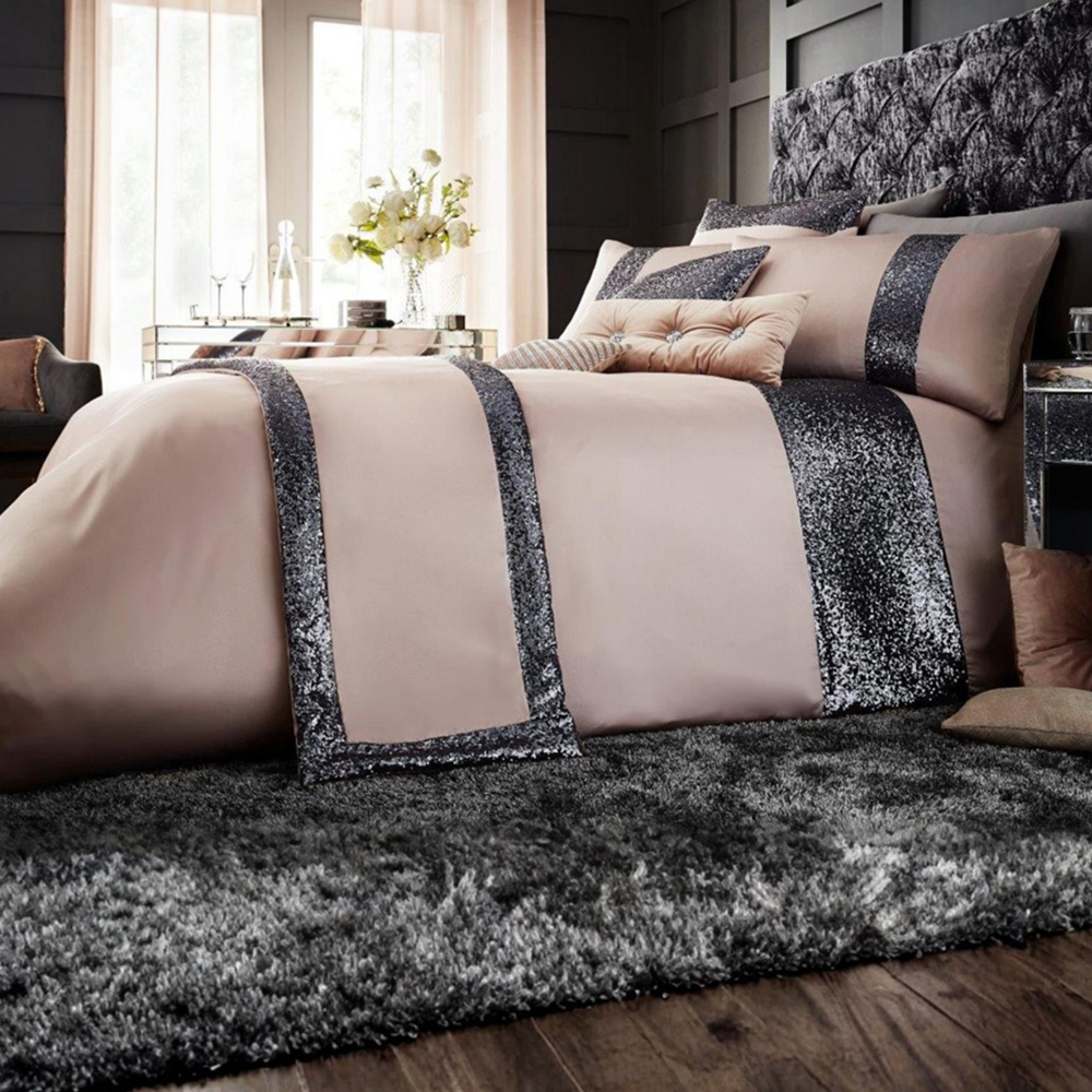 Smart Living King Size Chambray Glamorous Duvet Set Image 1
