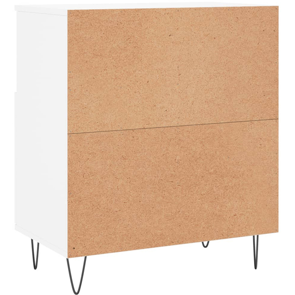 vidaXL 2 Door 2 Shelf White Sideboard Set of 3 Image 8