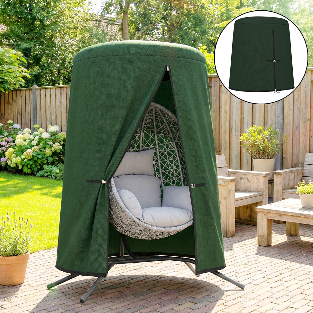 Outsunny Green Hanging Egg Chair Cover 230 x 196cm Image 3