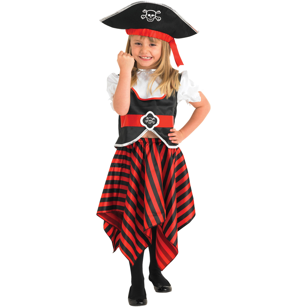 Rubies Pirate Girl Costume Age 3 to 4 Years Image 1