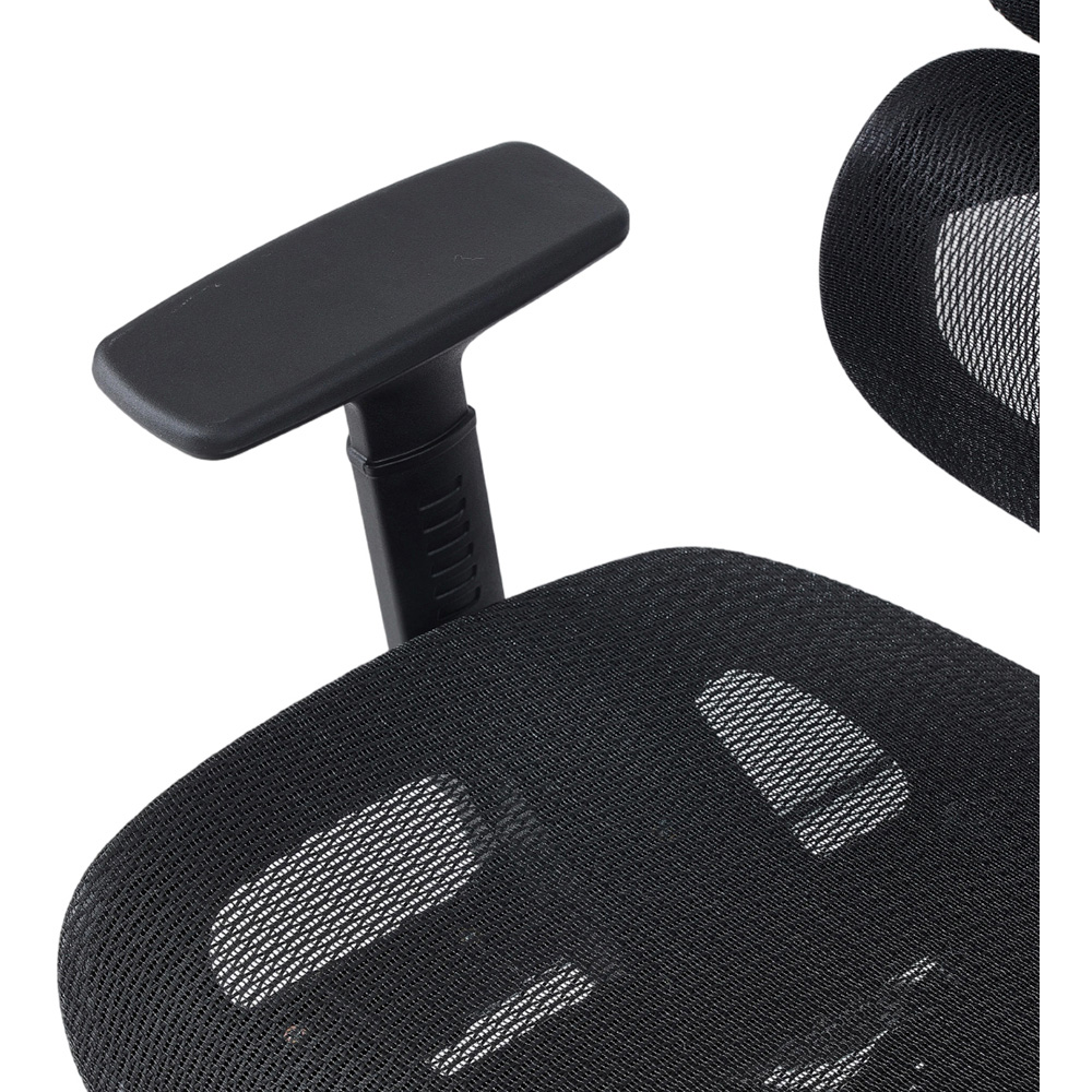 Living and Home Black Breathable Reclining Office Chair Image 3