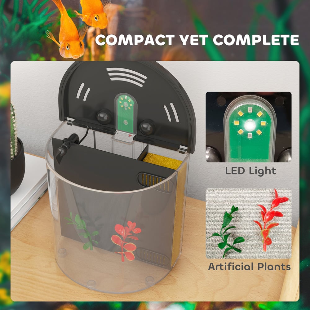 PawHut 3L Nano Aquarium Starter Kit Image 6