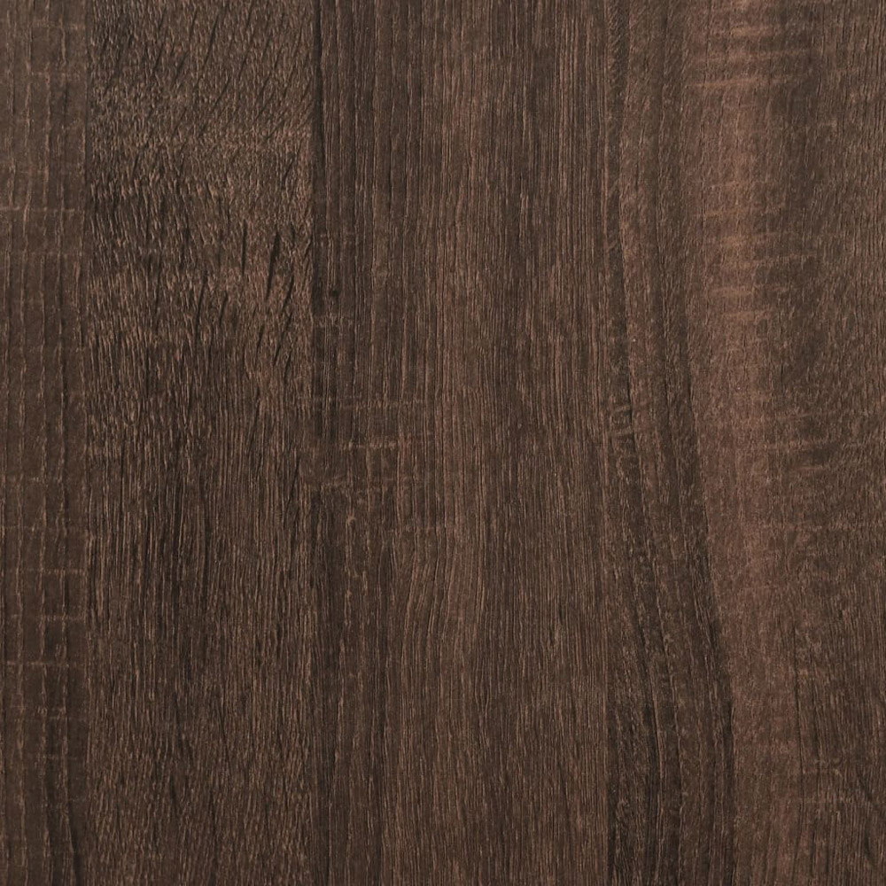 vidaXL 3 Drawer Brown Oak Wooden Chest of Drawers Image 7