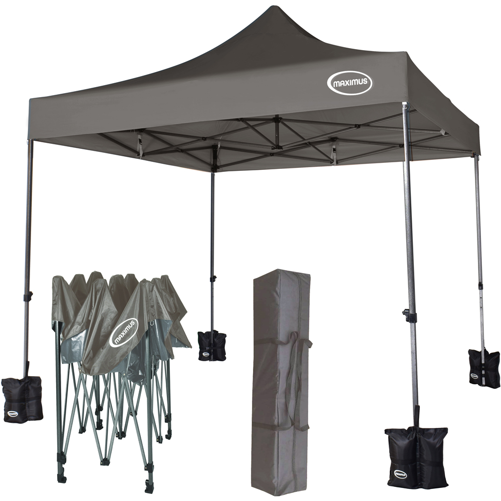 Maximus Grey Pop Up Outdoor Gazebo 3 x 3m Image 2