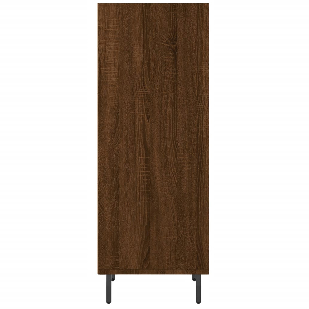 vidaXL 3 Shelf Brown Oak Sideboard Image 5