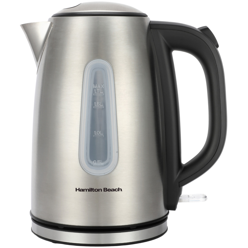 Hamilton Beach HB01402B Rise Brushed Stainless Steel 1.7L Kettle Image 1