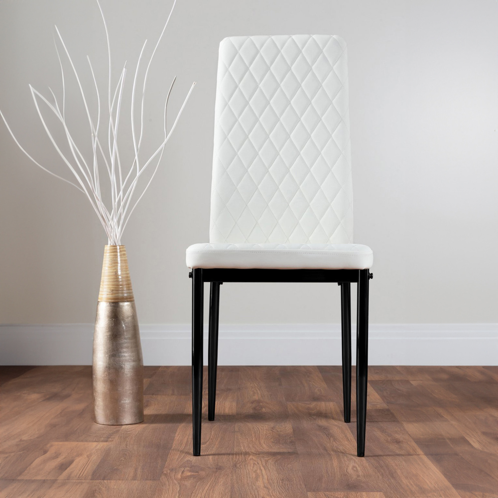Furniturebox Arona Valera Concrete Effect 6 Seater Round Dining Set Grey and White Image 3