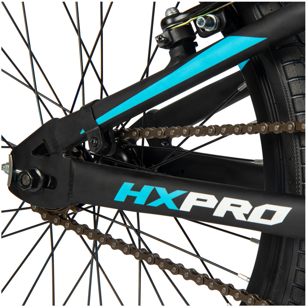 HUFFY HX Pro Racer 20-inch Aluminium Black and Blue BMX Race Bike Image 9