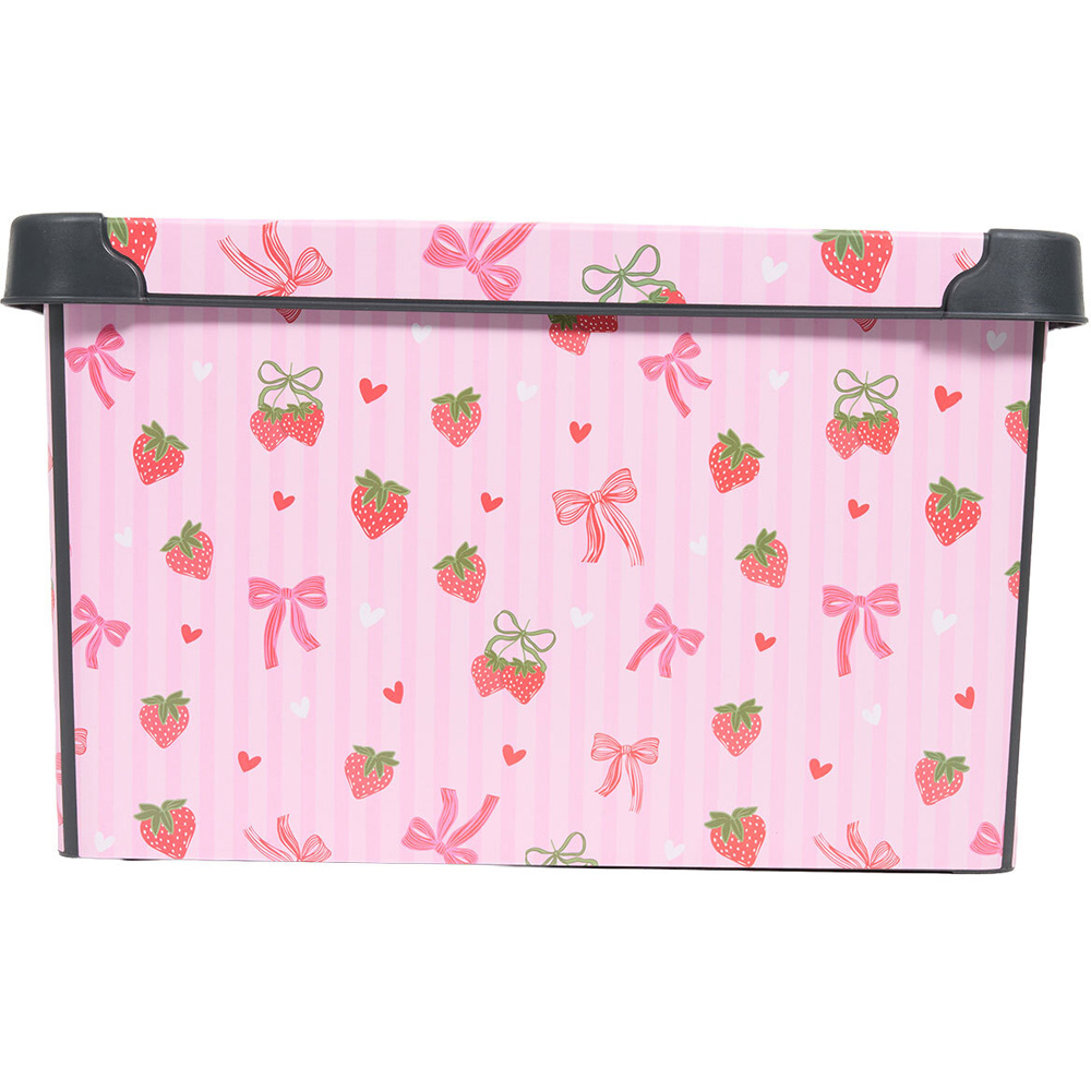 Berry Sweet Printed Storage Box Pink Image 3