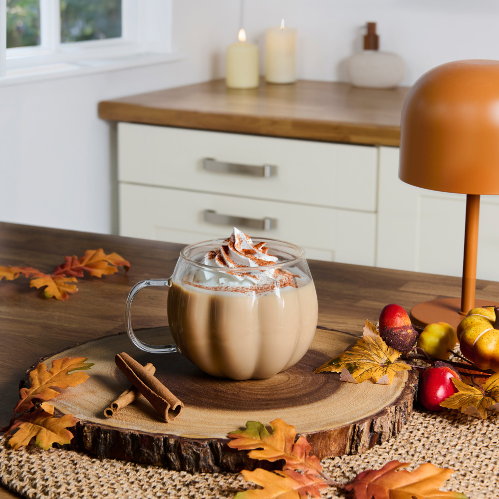 Glass Pumpkin Mug Image 2