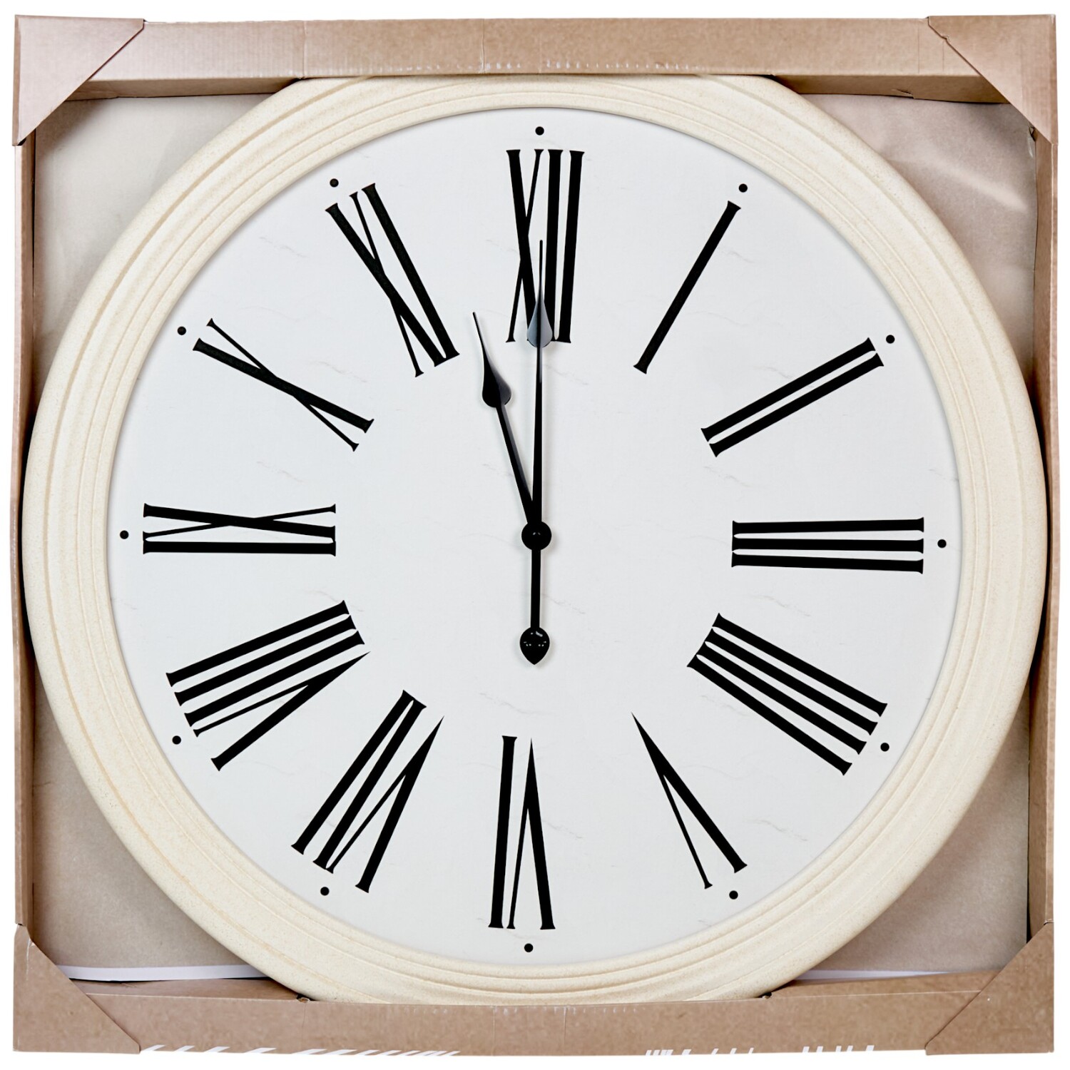 Numeral Clock Cream Image 2