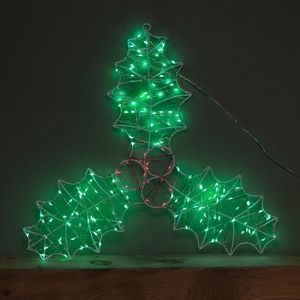 Samuel Alexander 165 LED Holly and Berries Dewdrop Silhouette Christmas Decoration 42 x 44cm Image 4