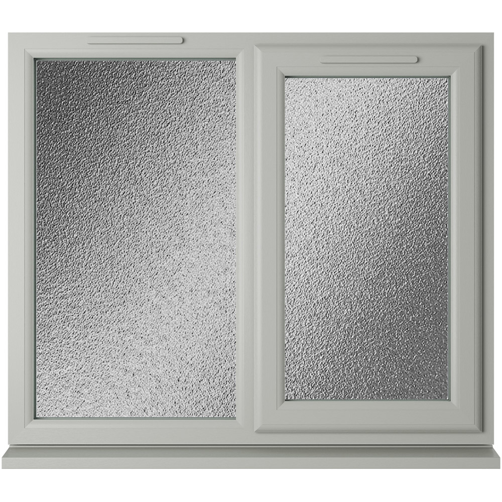 Crystal Agate and White RH Side Hung Next to a Fixed Obscure Double Glazed Window 1190 x 965mm Image 1