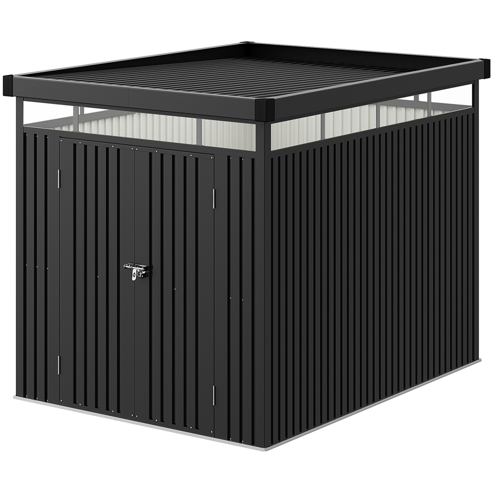 Living and Home 6.5 x 8.5ft Metal Garden Storage Shed with Transparent Windows Image 1