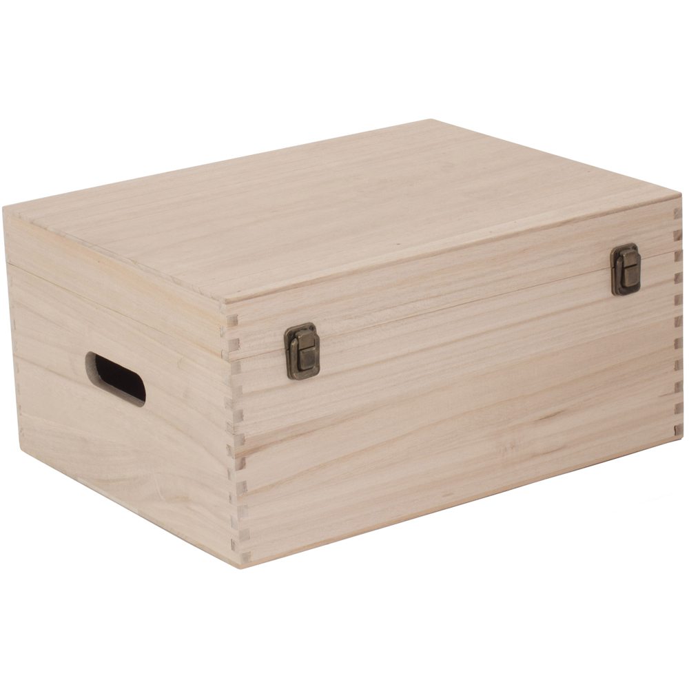 Red Hamper Wooden Bottle Carrier Box Image 2