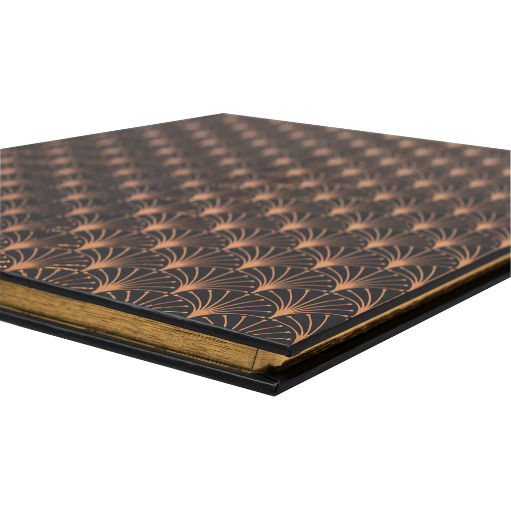 Exacompta Black Neo Deco Guest Book with Gold Edges 100 Pages Image 6