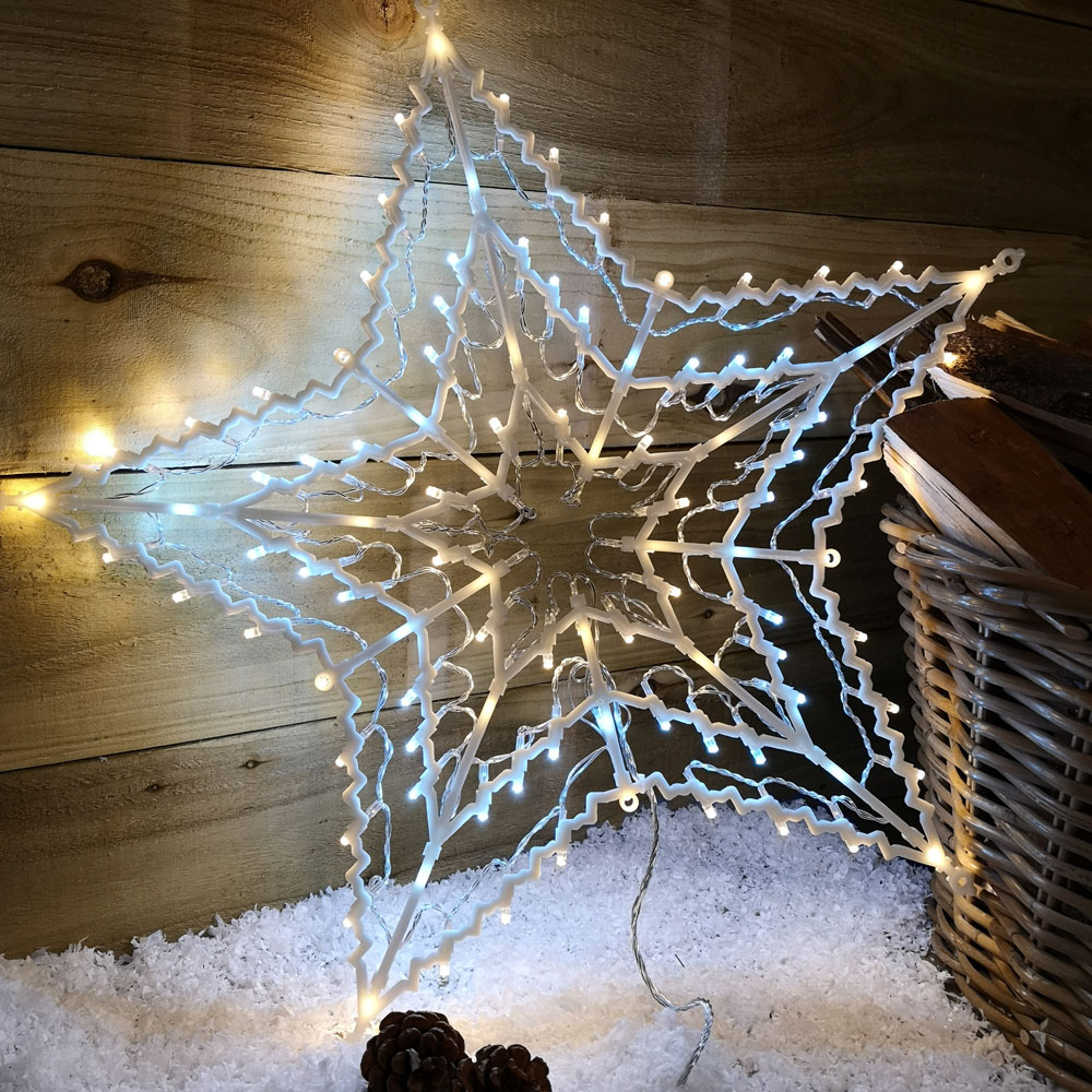 Samuel Alexander 100 White and Warm White LED Star Christmas Decoration Image 5
