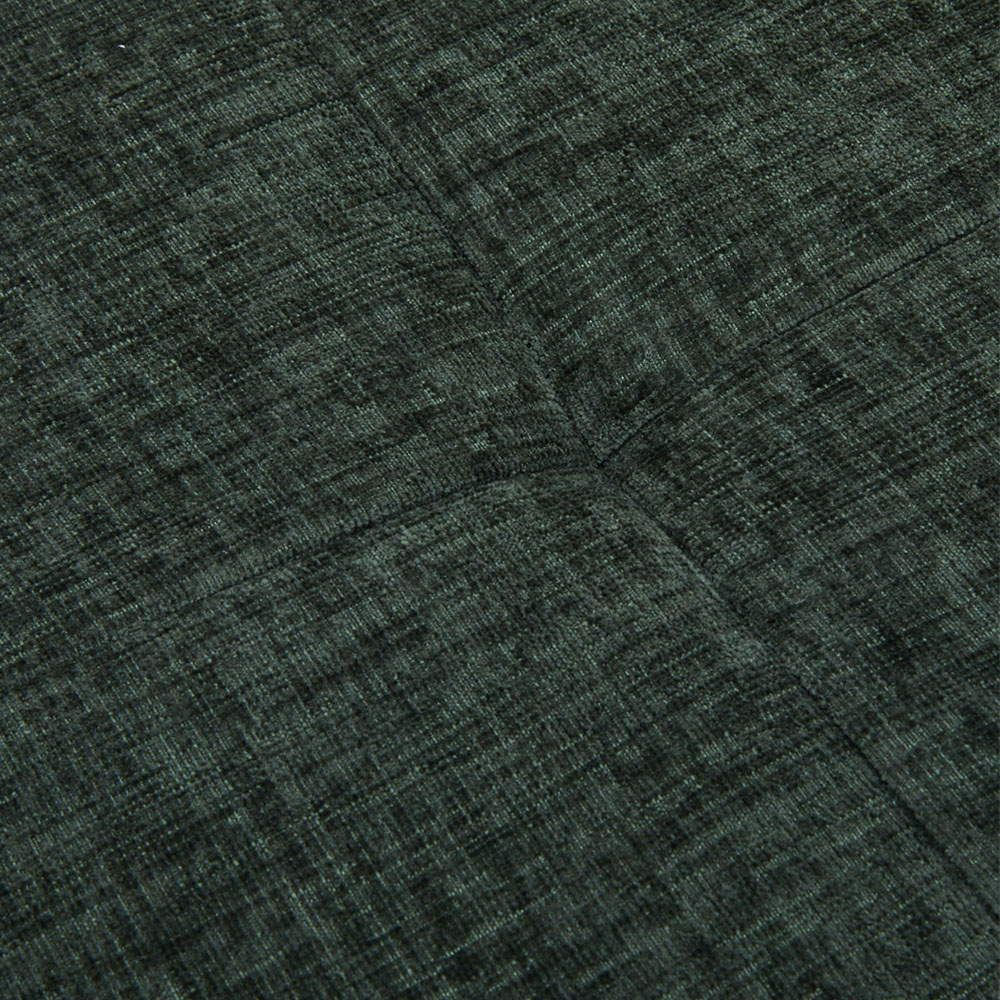 Living and Home Green Chenille Ottoman Stool Image 5