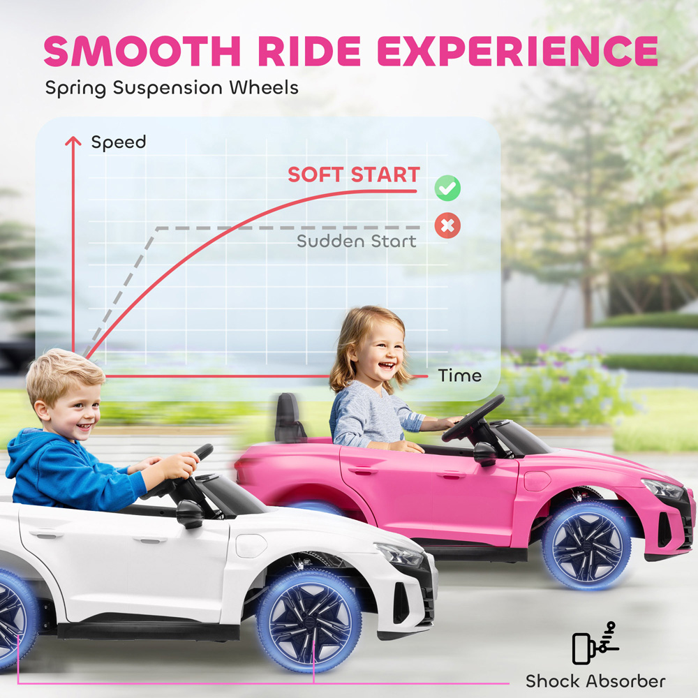 Tommy Toys Pink Licensed Audi RS e-tron GT Kids Electric Ride On Car with Remote 12V Image 7