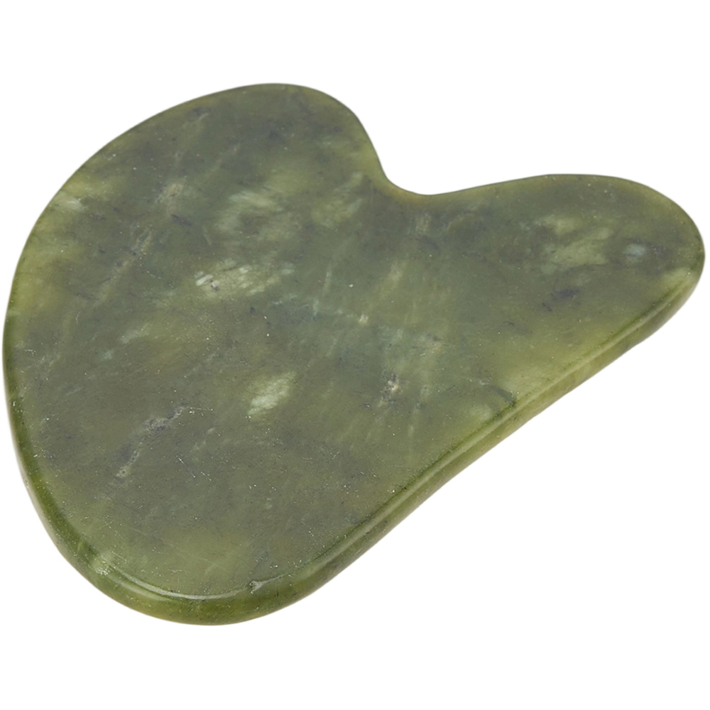 Living and Home Dark Green Facial Massage Gua Sha and Jade Roller Set Image 4