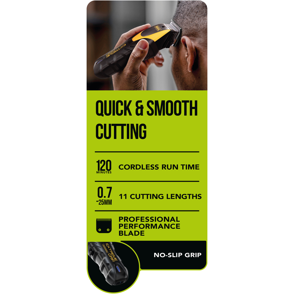 Wahl Extreme Grip Lithium Ion Cordless Hair Clipper Kit Image 9