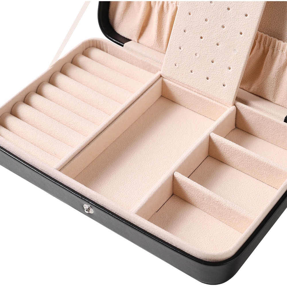 H&O Direct Black Travel Jewellery Box Image 3