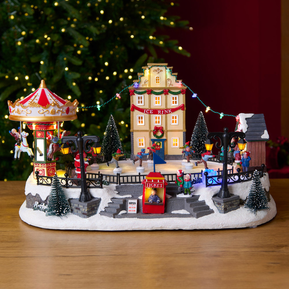 Ice Skating Christmas Model Image 2