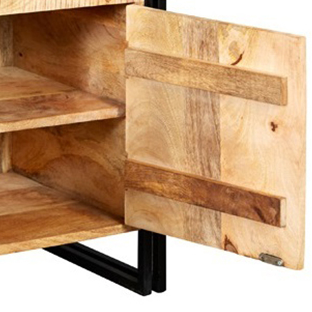 Brooklyn Carnaby 3 Door Single Shelf Industrial Sideboard Image 4