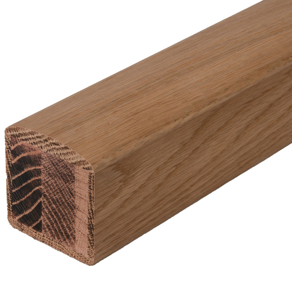 ​Blueprint Joinery Clarity Un-Grooved Oak Glass Handrail and Base Rail Set 3.6m Image 2