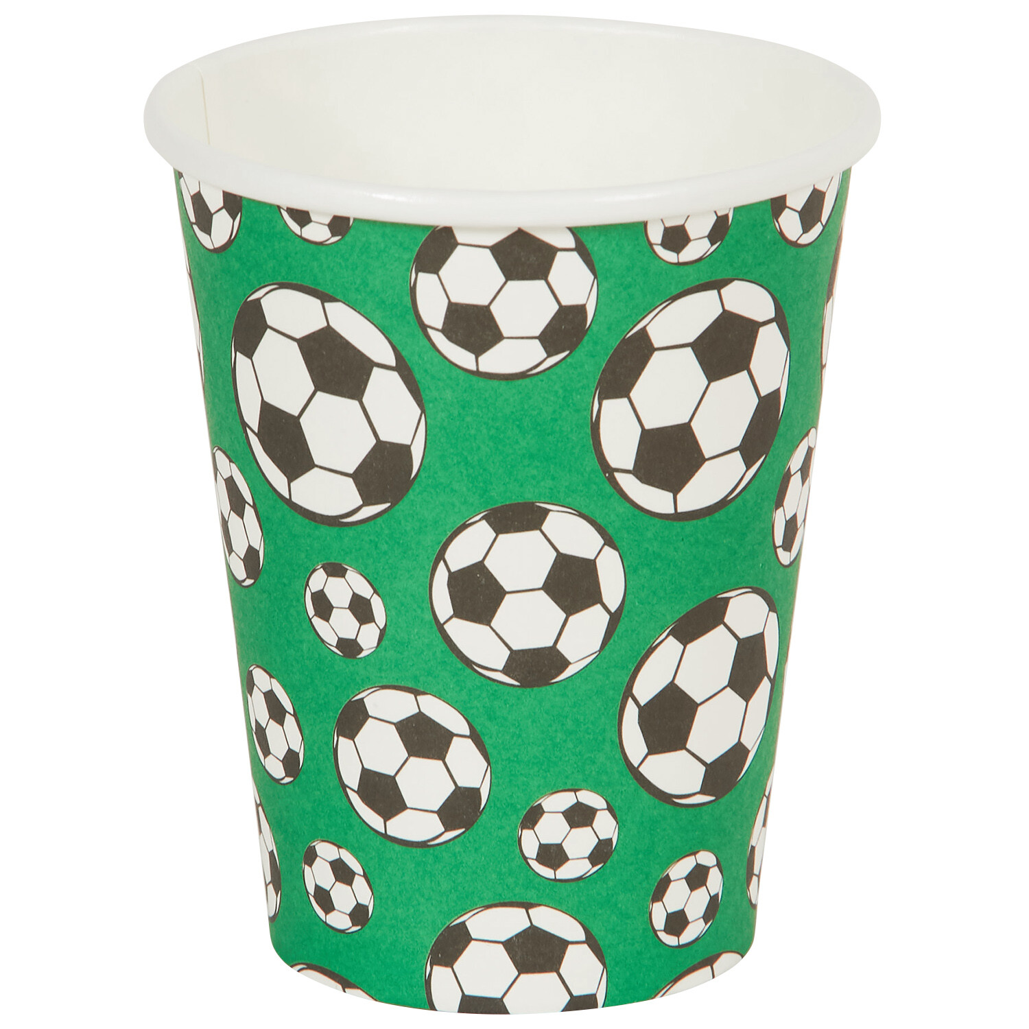 Pack of 8 Football Cups - Multicolour Image 4
