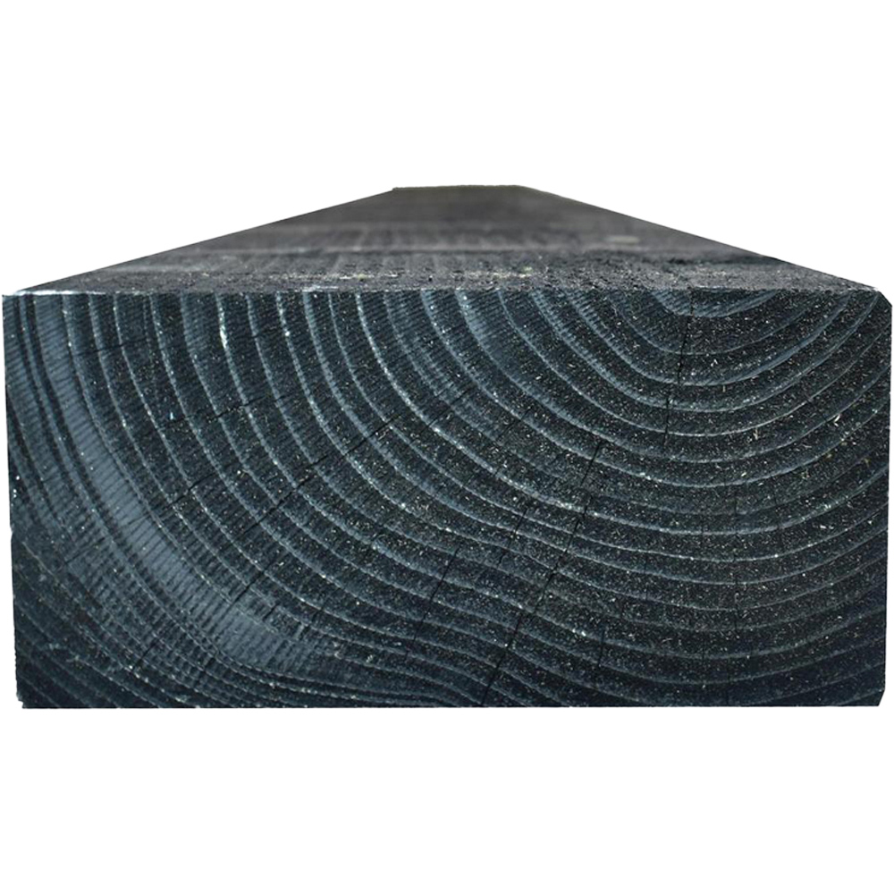 Snowdon Timber Black Pressure Treated Garden Sleeper 2.4m x 195mm 5 Pack Image 3