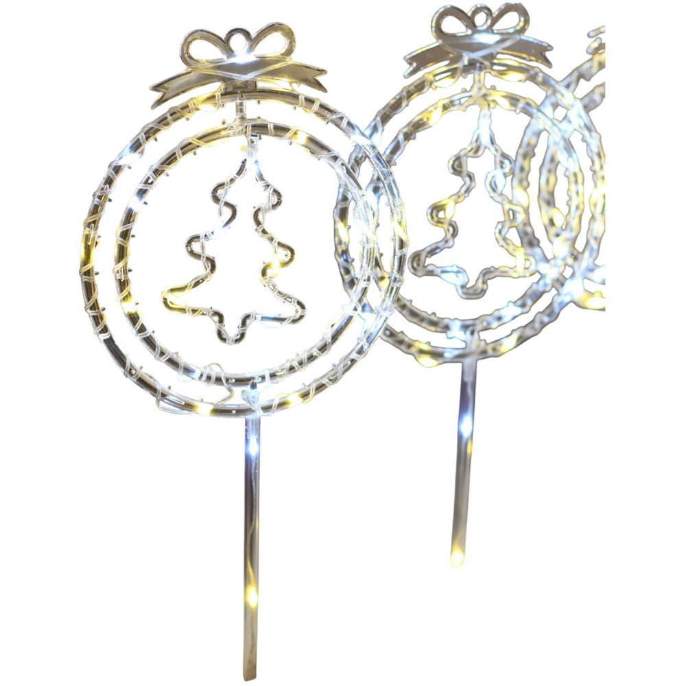 Set of 5 Tree Stake LightsWhite Image 3